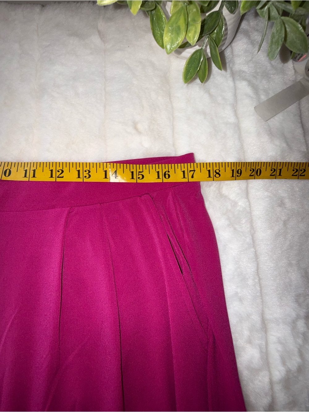 NWT-Zenana Outfitters Bright Magenta Pull-On Straight Leg Pants-Size 1XL,2XL,3XL - Picture 9 of 9